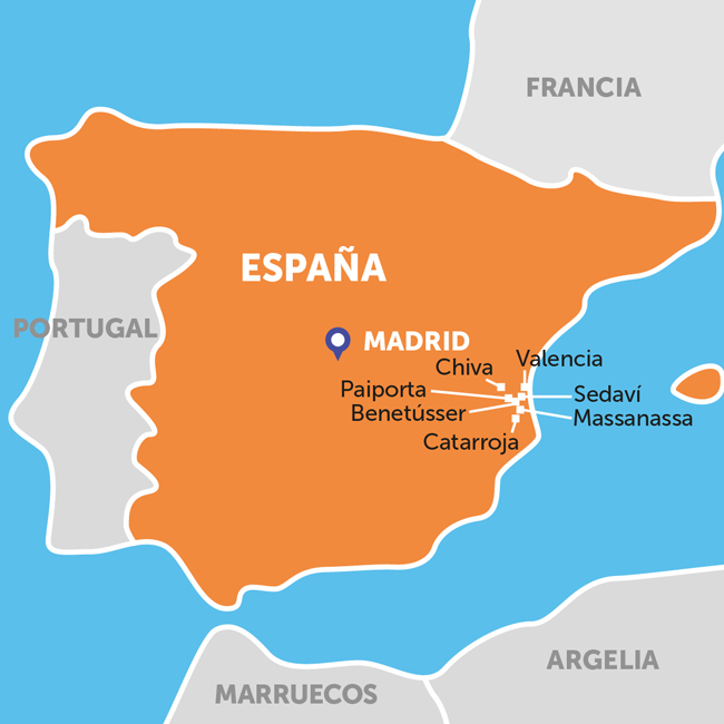 Mapa de España · DANA 2024