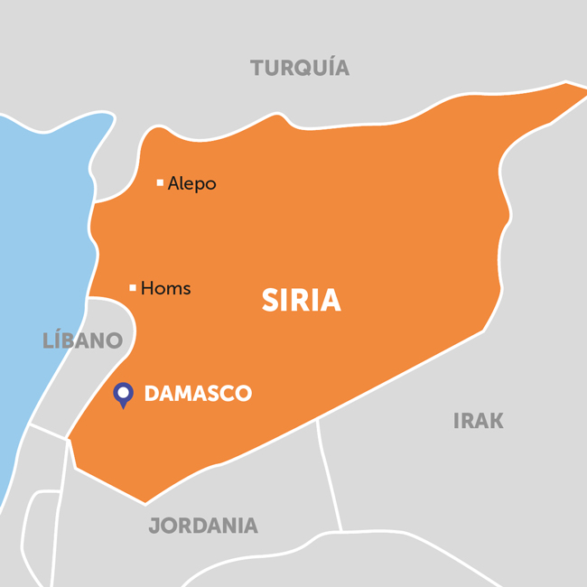 Mapa de Siria · 2023